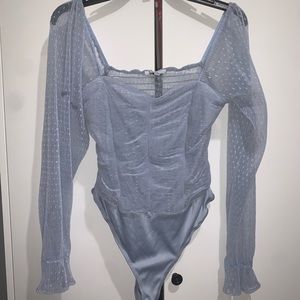 Cinderella style blue bodysuit